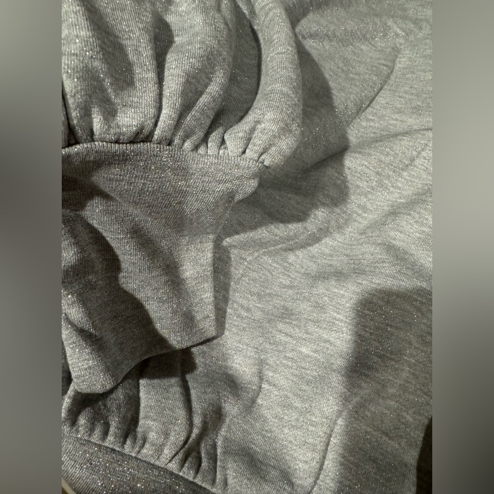 Express Grey Sparkle Hoodie - Picture 3 of 5